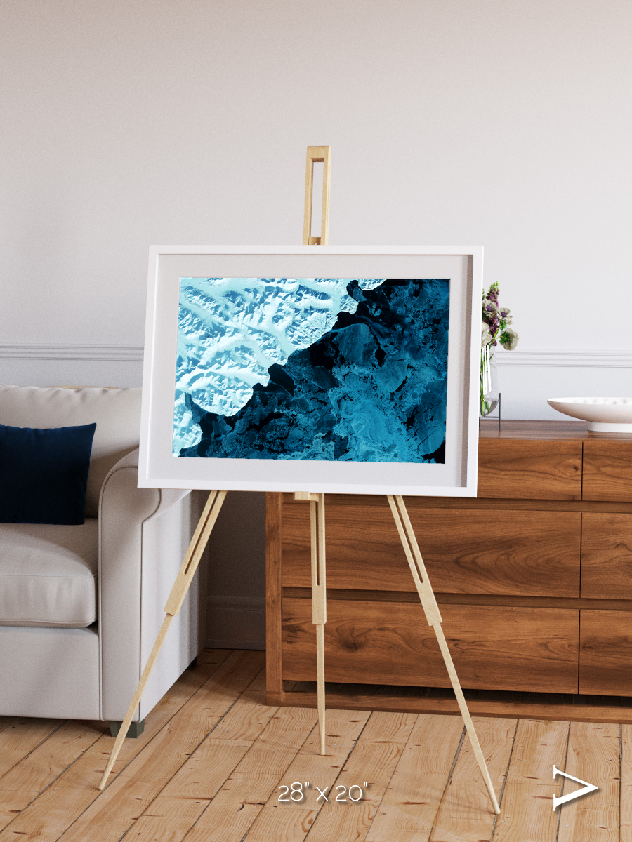 Glacial Passage, Kamchatka Peninsula Framed & Mounted Print