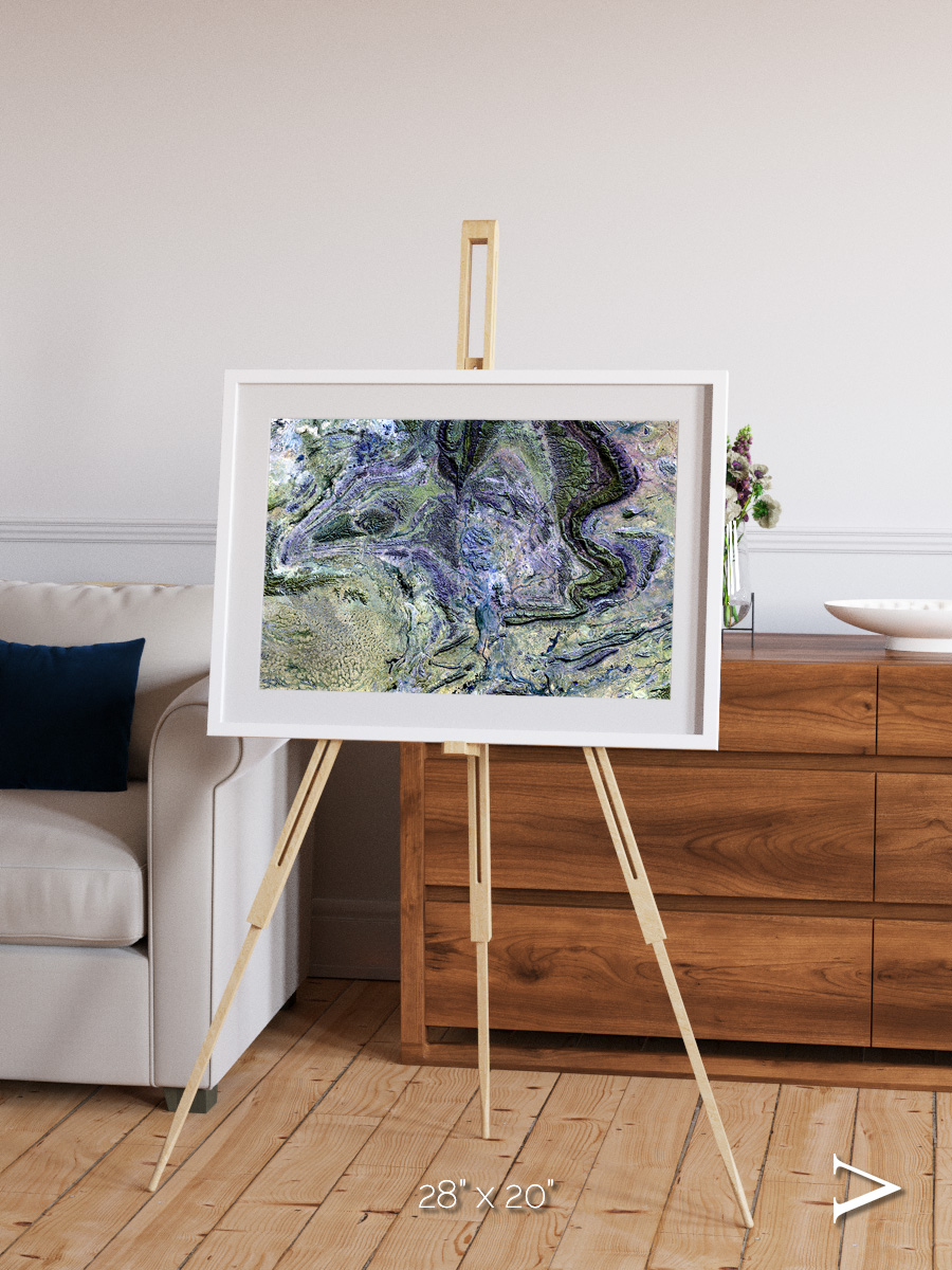 Mountain Textures, MacDonnell Ranges Framed & Mounted Print