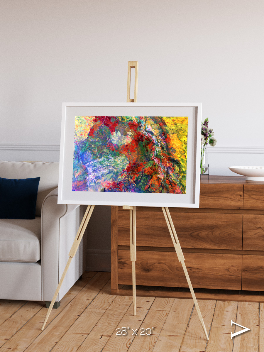 Melted Earth, Great Sandy Desert Framed & Mounted Print