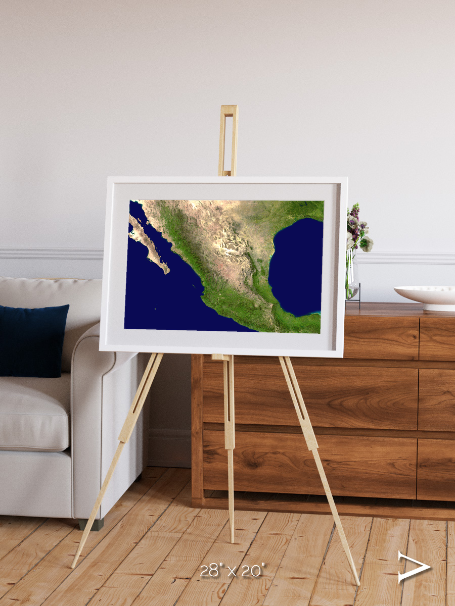 Windwritten Sands, Mexico and Central America Framed & Mounted Print