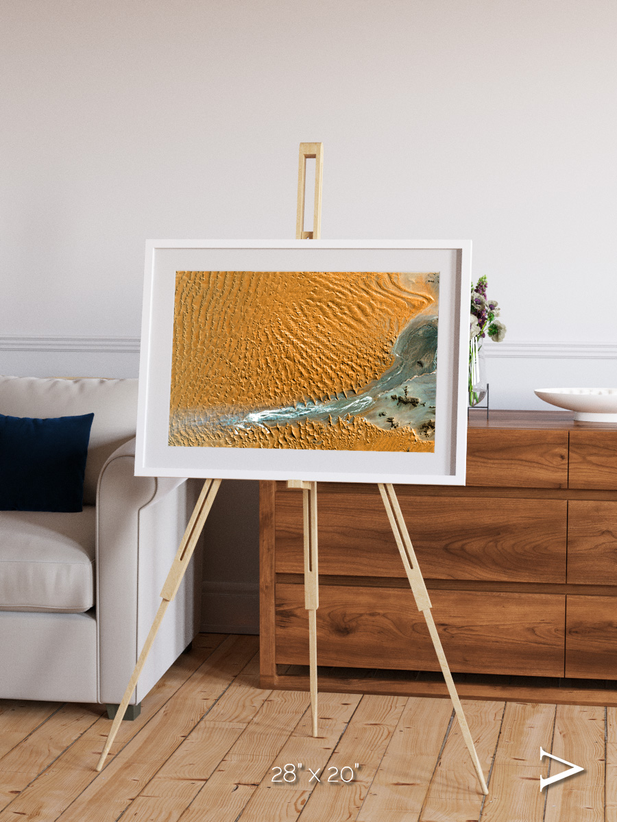 Sands in Motion, Namib Desert Framed & Mounted Print