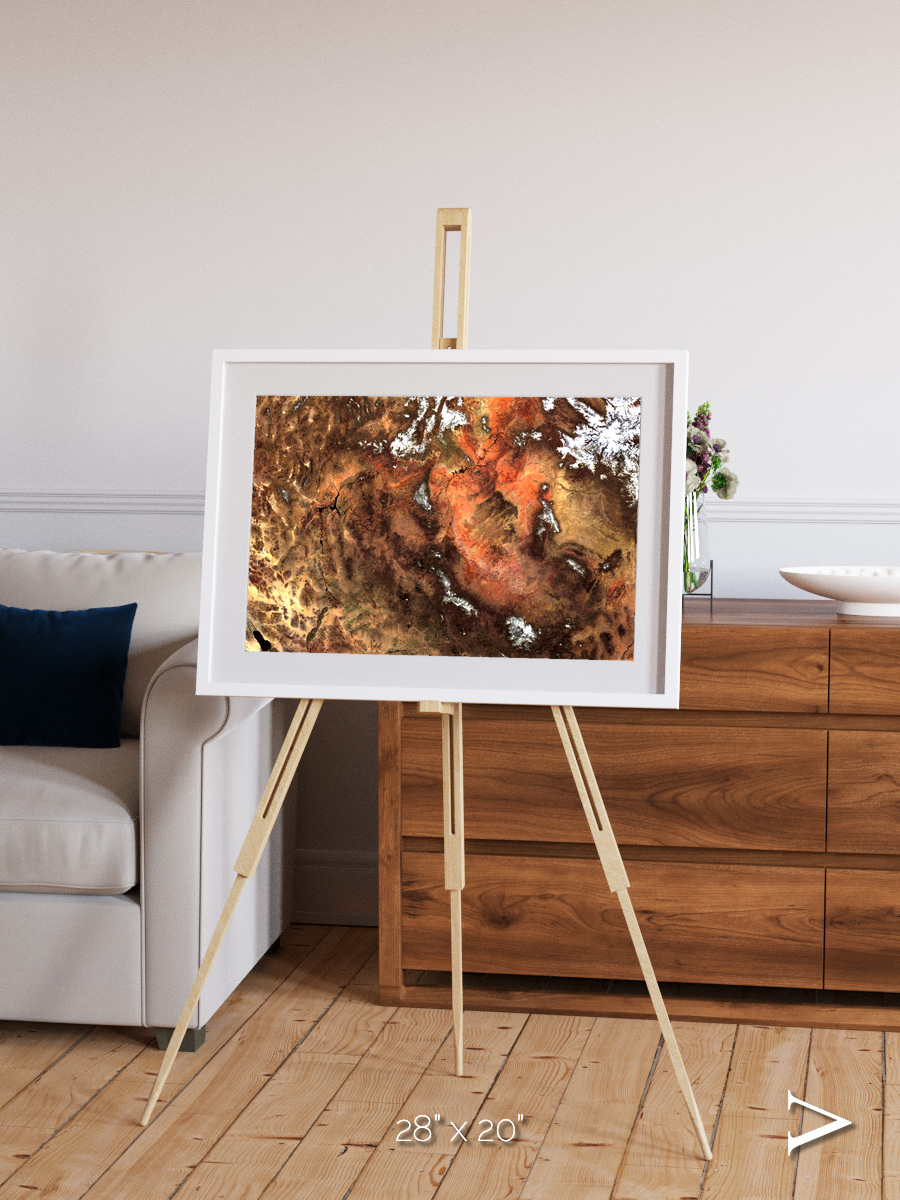 Sunlit Dunes, North America Framed & Mounted Print