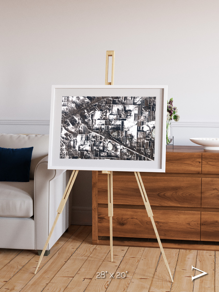 Fertile Threads, Northern Kazakhstan Framed & Mounted Print
