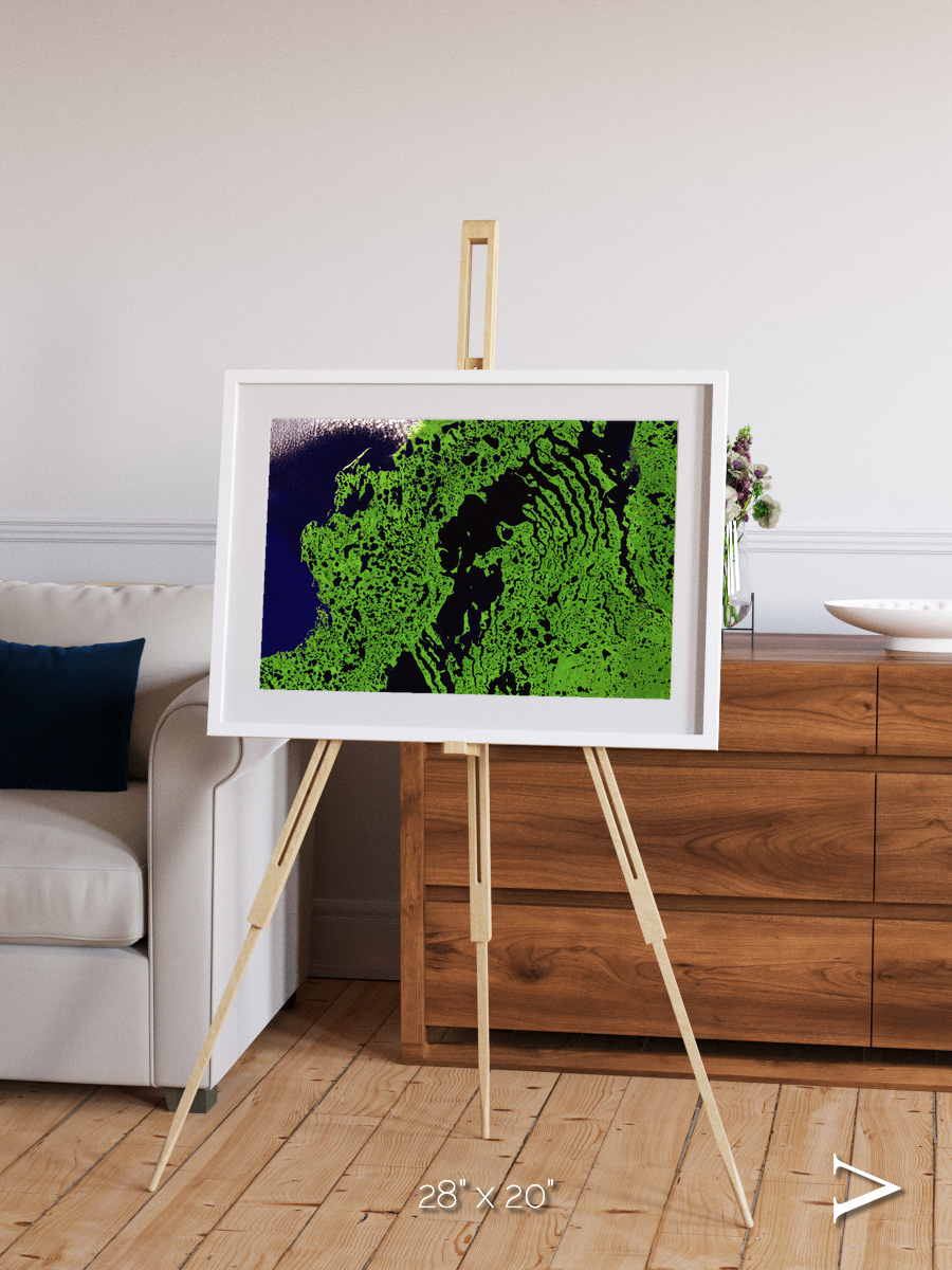 Tundra Reach, Liverpool Bay Framed & Mounted Print