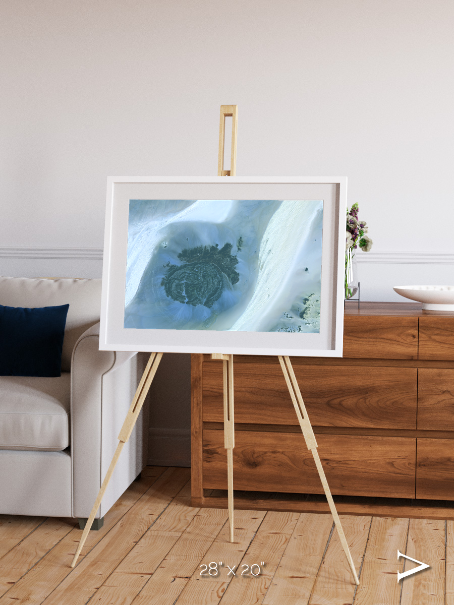 Shifting Dunes, Sahara Desert Framed & Mounted Print