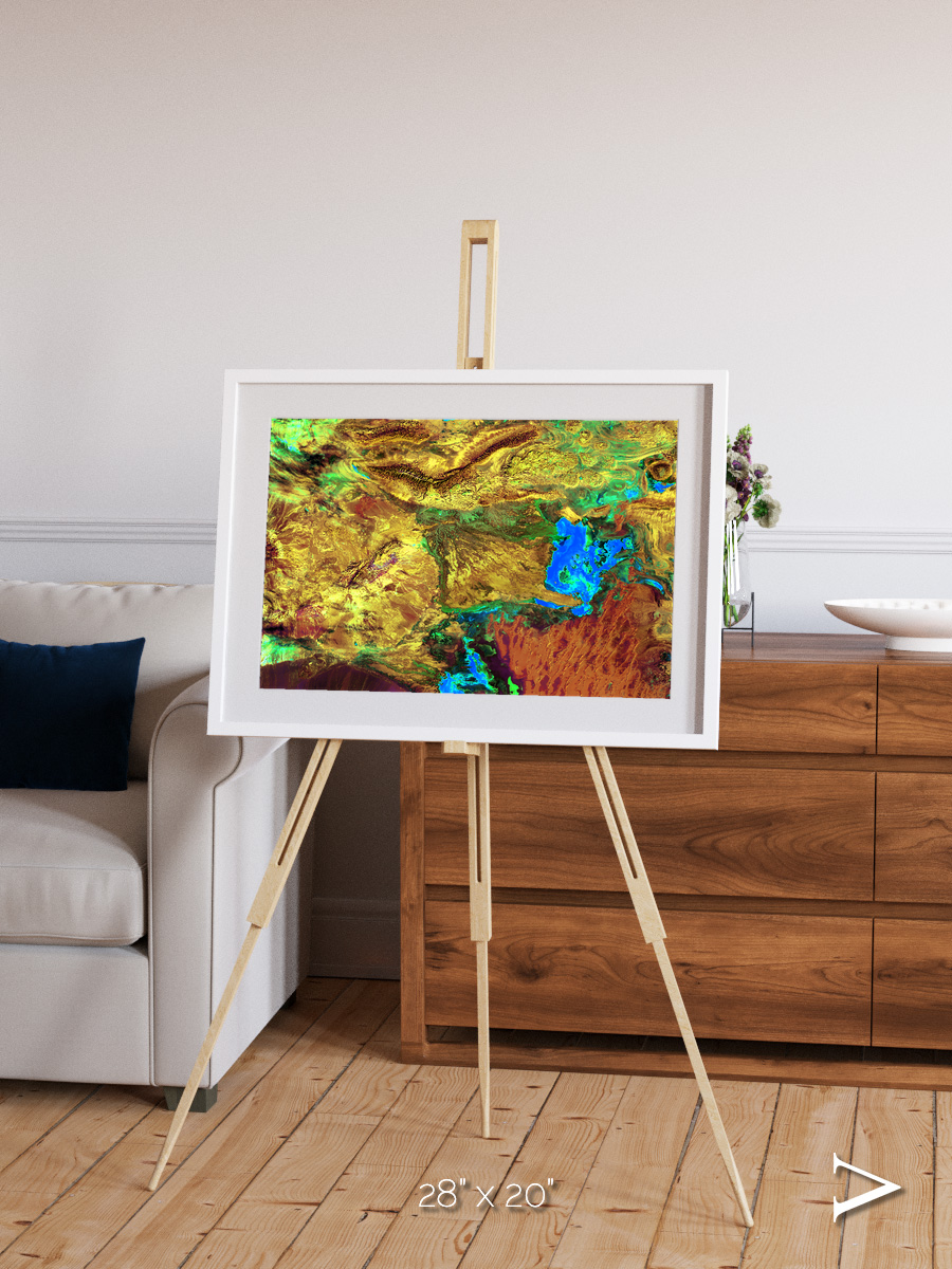Salt and Storm, Dasht-e Kavir Framed & Mounted Print