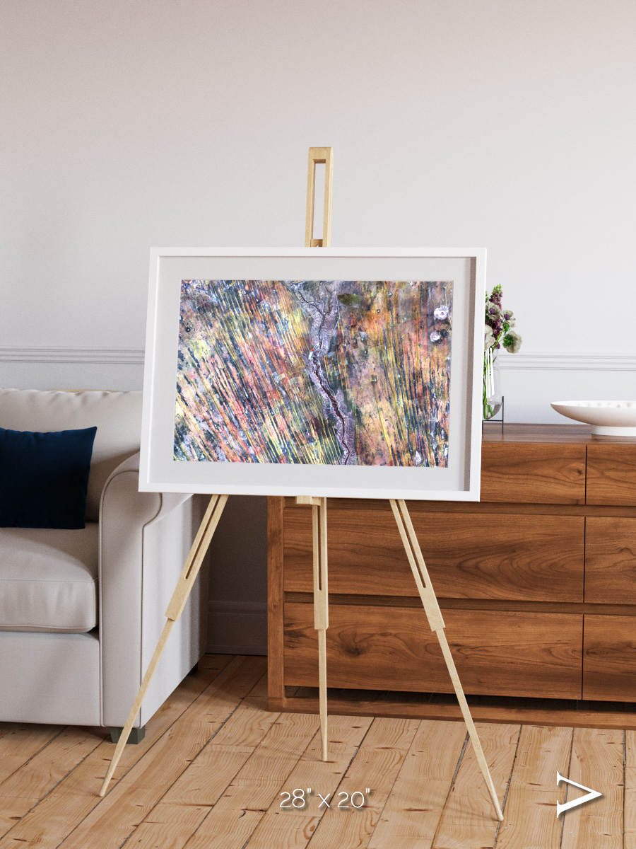 Crevasse Lines, The Optimist Framed & Mounted Print