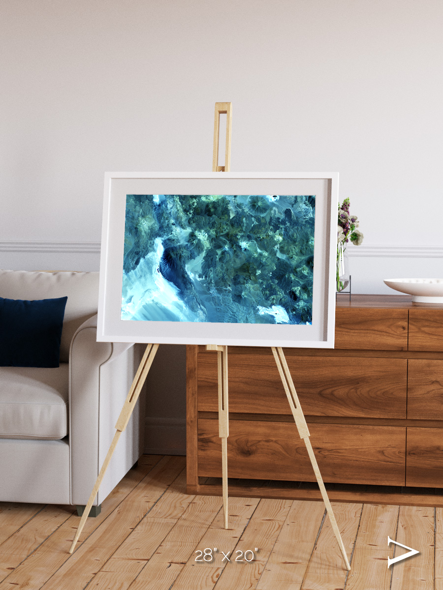 Heat Scars, Volcanoes Framed & Mounted Print