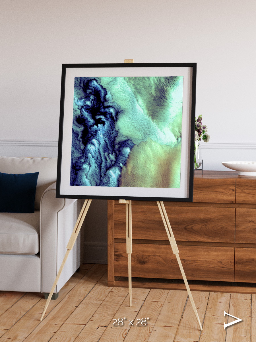 Shifting Skies, Aleutian Islands Framed & Mounted Print