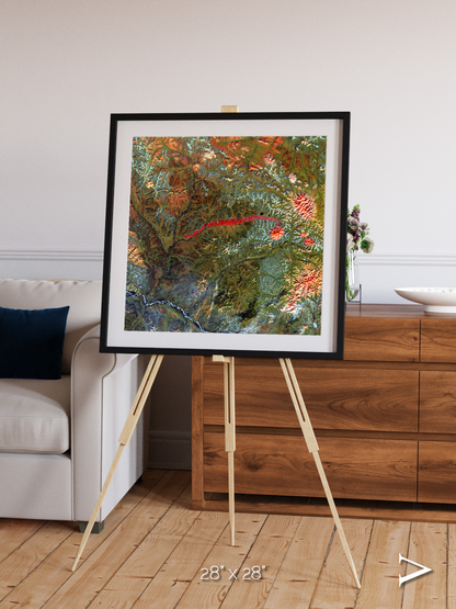 Ash and Stone, Anyuyskiy Volcano Framed & Mounted Print