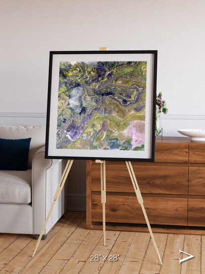 Mineral Horizons, Anti-Atlas Framed & Mounted Print