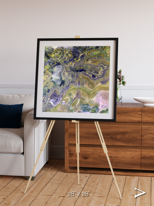 Mineral Horizons, Anti-Atlas Framed & Mounted Print