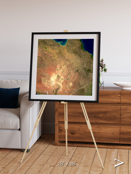 Winding Waters, Australia Framed & Mounted Print