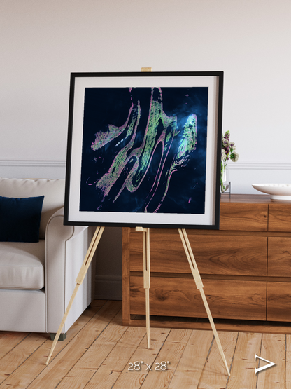Painted Archipelago, Belcher Islands Framed & Mounted Print