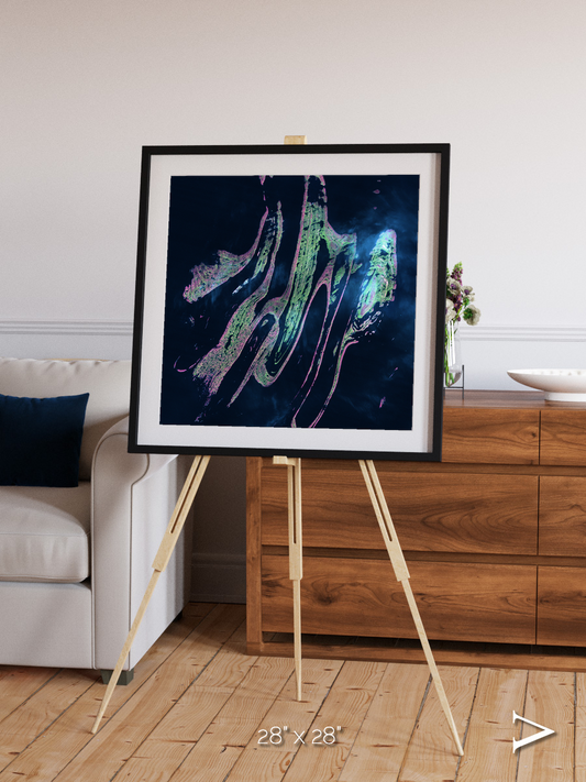Painted Archipelago, Belcher Islands Framed & Mounted Print