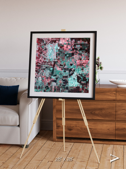 Fractured Canopy, Bolivia Framed & Mounted Print