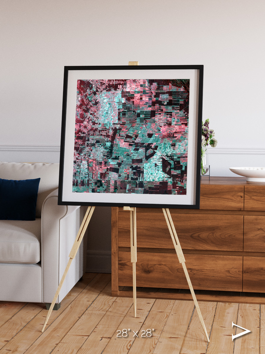 Fractured Canopy, Bolivia Framed & Mounted Print