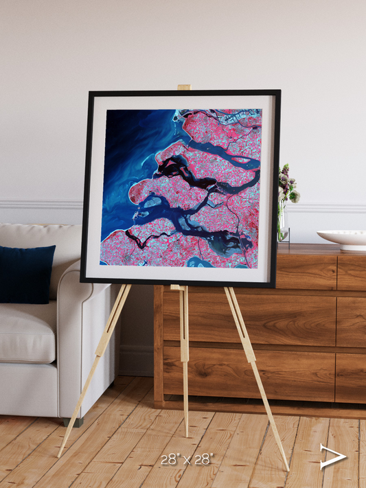 Windward Isles, Delta Region Netherlands Framed & Mounted Print
