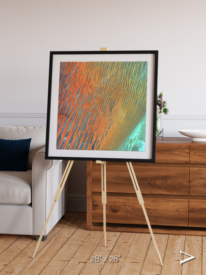 Windwritten Sands, Erg Chech Framed & Mounted Print