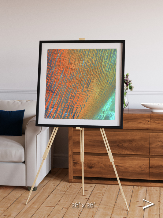 Windwritten Sands, Erg Chech Framed & Mounted Print
