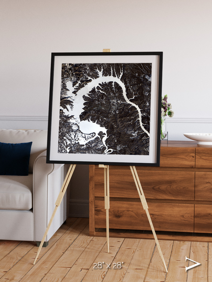 Dragon Lake, Siberia Framed & Mounted Print