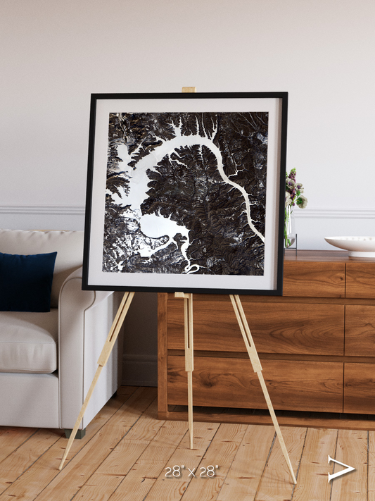 Dragon Lake, Siberia Framed & Mounted Print