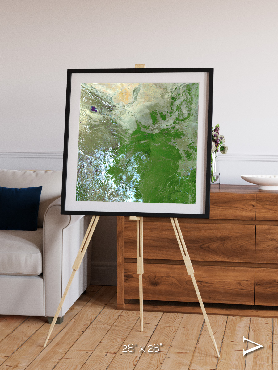 Sea Inlet, Eastern Asia Framed & Mounted Print