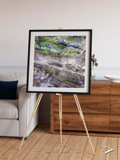 Arid Mosaic, Edrengiyn Nuruu Framed & Mounted Print