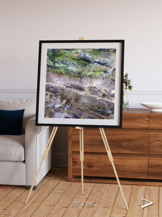 Arid Mosaic, Edrengiyn Nuruu Framed & Mounted Print