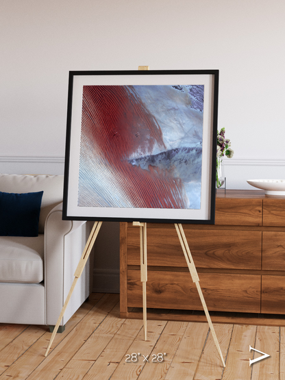 Wind Signatures, Empty Quarter Framed & Mounted Print
