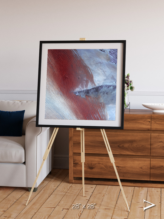 Wind Signatures, Empty Quarter Framed & Mounted Print