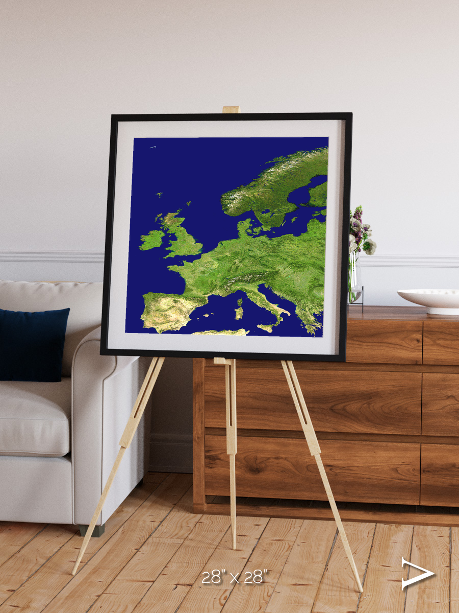 Arctic Outpost, Europe Framed & Mounted Print