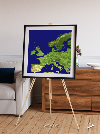 Arctic Outpost, Europe Framed & Mounted Print