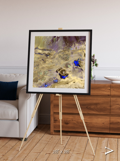 Salt Mirror, Great Salt Desert Framed & Mounted Print