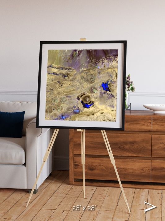 Salt Mirror, Great Salt Desert Framed & Mounted Print