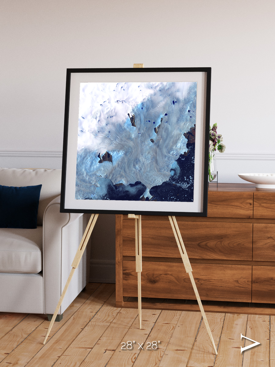 Waterways, Greenland Coast Framed & Mounted Print