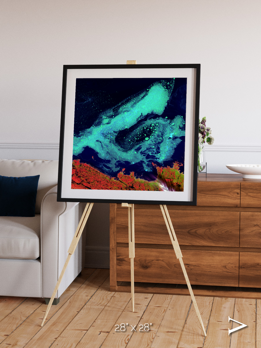 Frozen Currents, Foxe Basin Framed & Mounted Print