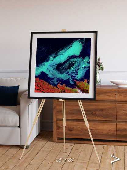 Frozen Currents, Foxe Basin Framed & Mounted Print