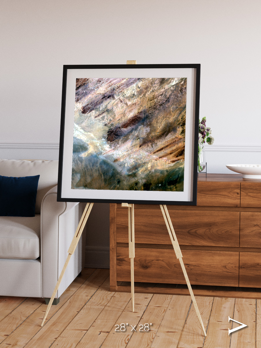 Lava Lines, Impact Framed & Mounted Print