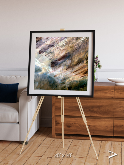 Lava Lines, Impact Framed & Mounted Print