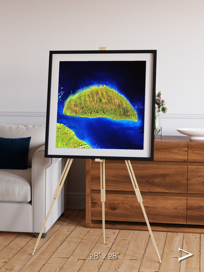 Coastal Fragments, Island Rebound Framed & Mounted Print