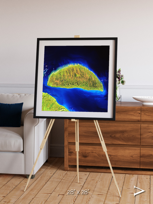 Coastal Fragments, Island Rebound Framed & Mounted Print