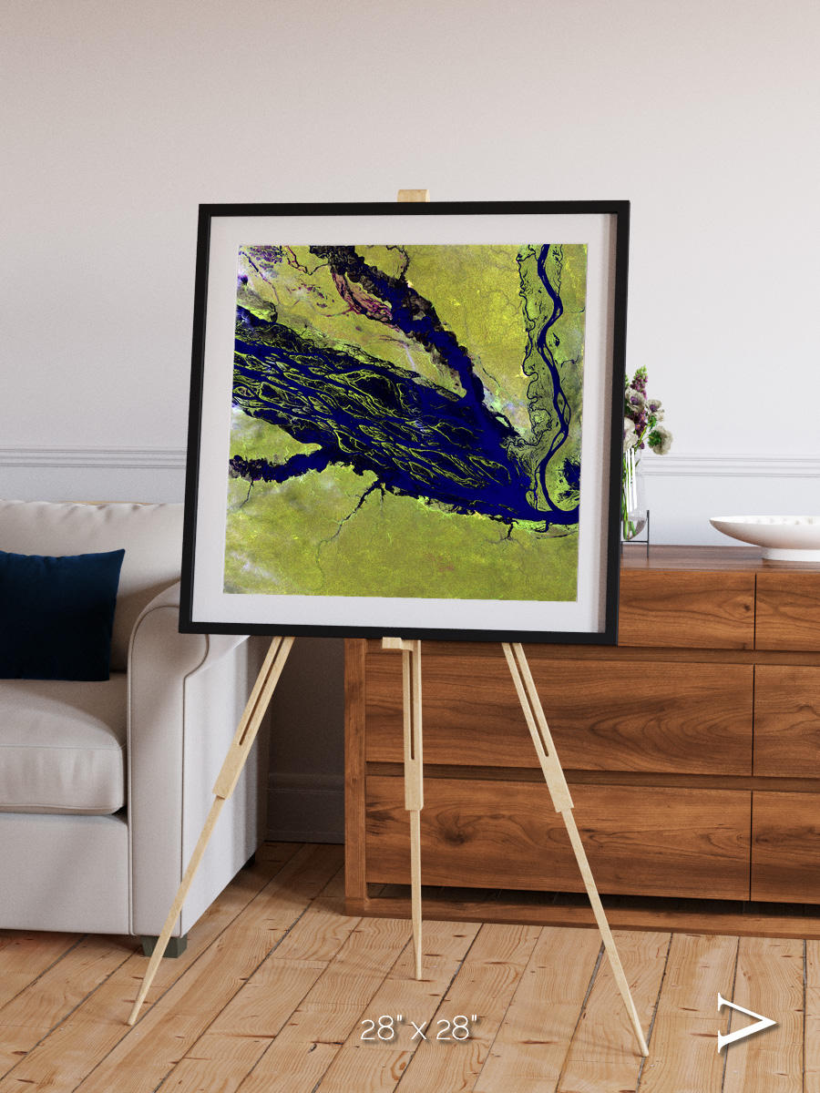 Painted Archipelago, Jau Park Framed & Mounted Print