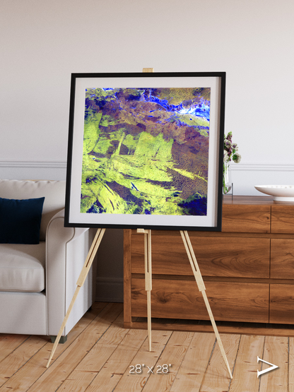 Lake Lines, Lake Amadeus Framed & Mounted Print