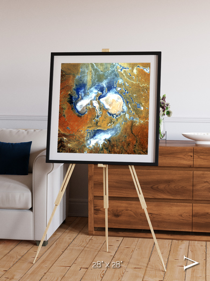 Ephemeral Mirror, Lake Eyre Framed & Mounted Print