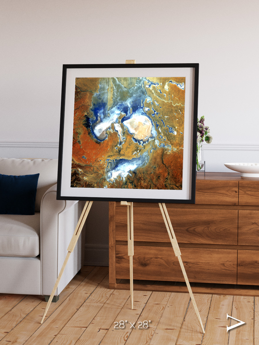 Ephemeral Mirror, Lake Eyre Framed & Mounted Print