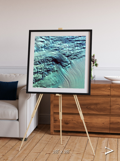 Ice River, Lambert Glacier Framed & Mounted Print