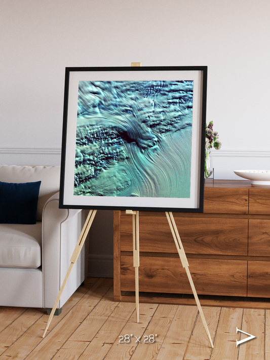 Ice River, Lambert Glacier Framed & Mounted Print