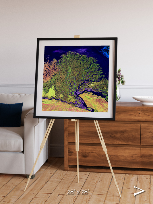 Delta Mosaic, Lena Delta Framed & Mounted Print