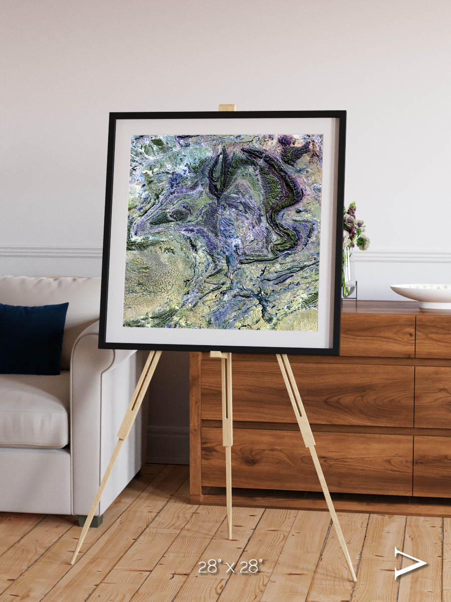 Mountain Textures, MacDonnell Ranges Framed & Mounted Print